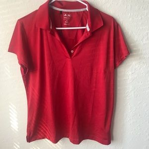 Adidas Red Top 100% polyester